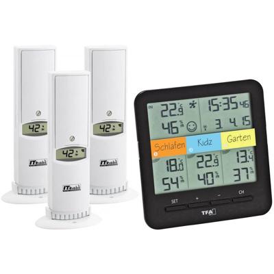 TFA Dostmann Weatherhub SmartHome System Klima@Home 30.3060 IT Draadloze thermo- en hygrometer Zwart