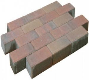 Trommelstenen of koppelstones dikformaat Oud bont 20x6,6x7cm (m2)