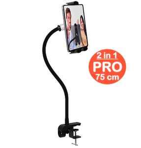 Tablet houder + Telefoonhouder PRO (2 in 1) met 75 cm hals