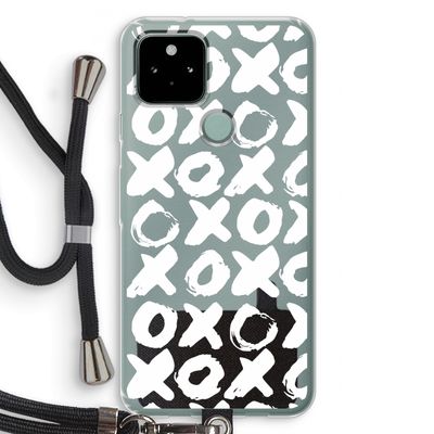 XOXO: Pixel 5 Transparant Hoesje met koord