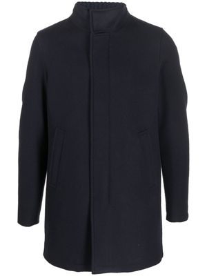 Herno manteau cintré à simple boutonnage - Bleu