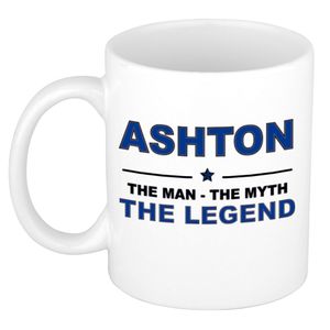Ashton The man, The myth the legend collega kado mokken/bekers 300 ml
