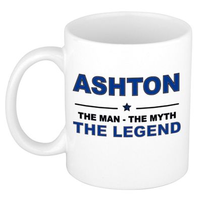 Ashton The man, The myth the legend collega kado mokken/bekers 300 ml