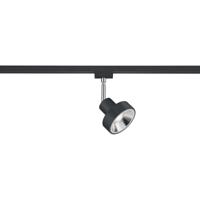 Mat Zwarte LED Railverlichting Spot - GU10 - 2-Fase - Aluminium