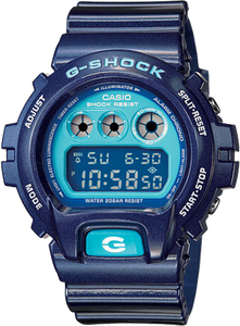 Horlogeband Casio 10332042 / DW-6900CC-2 / G-5600CC-2 Kunststof/Plastic Blauw 16mm