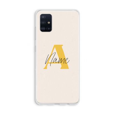 Amber Script: Galaxy A51 4G Transparant Hoesje