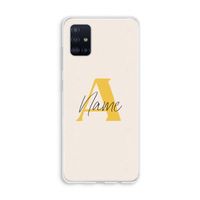 Amber Script: Galaxy A51 4G Transparant Hoesje