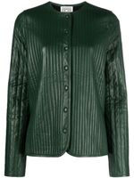 TOTEME veste bomber matelassée en cuir - Vert