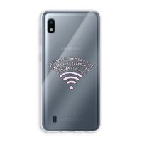 Home Is Where The Wifi Is: Samsung Galaxy A10 Transparant Hoesje