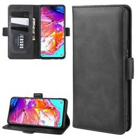 Samsung Galaxy A20s Wallet Case met Magnetische Sluiting - Zwart