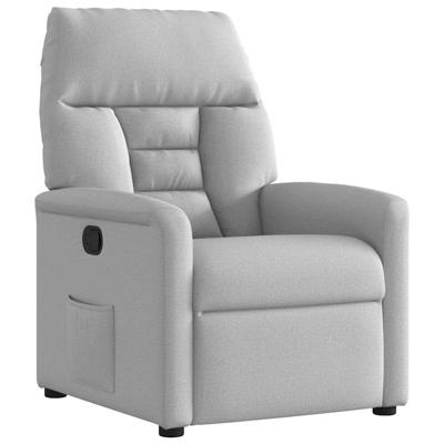 Fauteuil verstelbaar stof wolk grijs