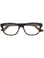 Gucci Eyewear lunettes de vue à monture rectangulaire - Marron