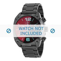 Horlogeband Diesel DZ4316 Staal Zwart 24mm - thumbnail