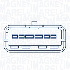 Elektrische motor, raamopener MAGNETI MARELLI, Inbouwplaats: Rechts achter, u.a. für Renault