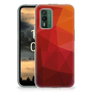 TPU Hoesje voor Nokia XR21 Polygon Red