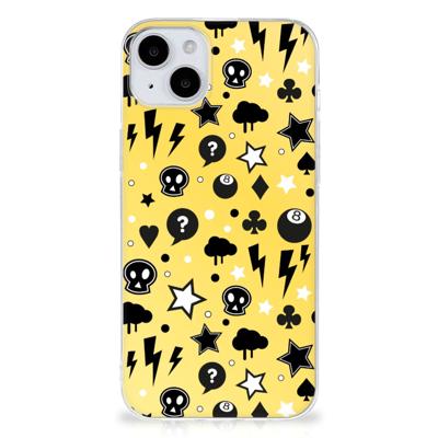 Silicone Back Case iPhone 15 Punk Geel Silicone Back Case iPhone 15 Punk Geel