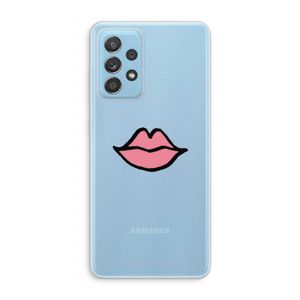 Kusje: Samsung Galaxy A73 Transparant Hoesje