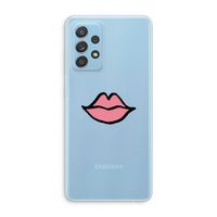 Kusje: Samsung Galaxy A73 Transparant Hoesje