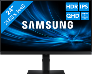 Samsung S60UD computer monitor 61 cm (24") 2560 x 1440 Pixels Quad HD LED Zwart