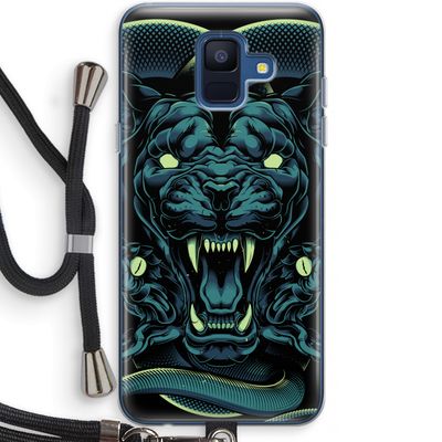Cougar and Vipers: Samsung Galaxy A6 (2018) Transparant Hoesje met koord