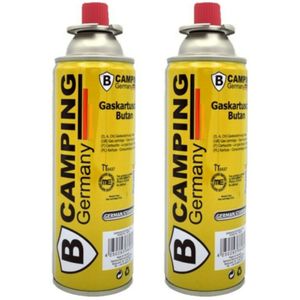 Butaangaspatroon navulling - 2x - 227 gram - voor camping kookpit/kookstel