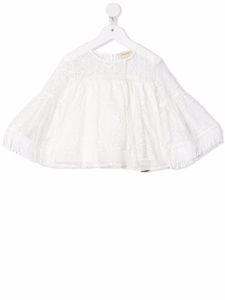 TWINSET Kids tunique à broderies - Blanc