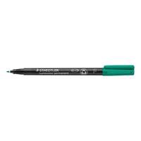 Viltstift Staedtler Lumocolor 318 permanent F groen | 10 stuks