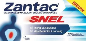 Zantac Snel (20 Kauwtab)