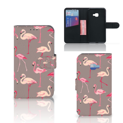 Samsung Galaxy Xcover 4 | Xcover 4s | Telefoonhoesje | Met pasjeshouder | Flamingo