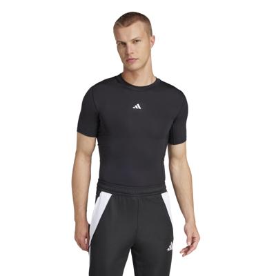 adidas TECHFIT Ondershirt Korte Mouwen Zwart