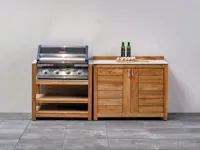 Passion Grills | Buitenkeuken Module Milano | Opstelling 09 | Albastro Cream