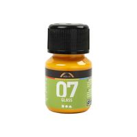 Creativ Company permanente glasverf geel, 30ml