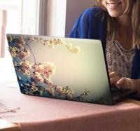 Laptop sticker bloemen lente
