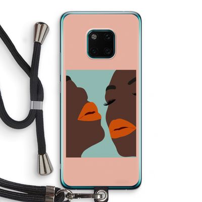 Orange lips: Huawei Mate 20 Pro Transparant Hoesje met koord