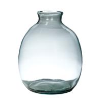Hakbijl Glass Bloemenvaas Cheryl - transparant - eco glas - D24 x H27 cm - flesvaas
