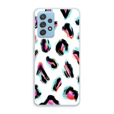 Cheetah color: Samsung Galaxy A73 Transparant Hoesje