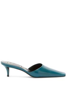 Jil Sander mules 35 mm à petit talon - Bleu