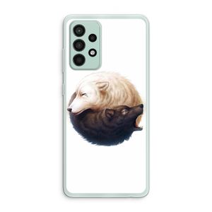 Yin Yang Wolves: Samsung Galaxy A52s 5G Transparant Hoesje