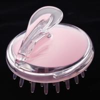 Huishoudelijke hoofd hand-held silicone PVC massage borstel (rood) Huishoudelijke hoofd hand-held silicone PVC massage borstel (rood)
