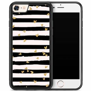 iPhone 8/7 hoesje - Hart streepjes