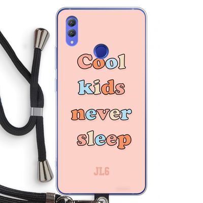 Cool Kids Never Sleep: Honor Note 10 Transparant Hoesje met koord