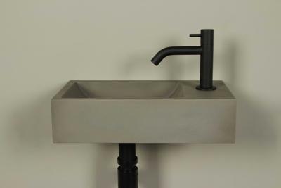 Beton Toiletwaschbecken natürlich, rechteck 40×22 cm | BET-509ncr