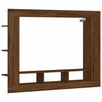 vidaXL Tv-meubel 152x22x113 cm bewerkt hout bruin eikenkleur - thumbnail