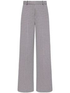 Rosetta Getty pantalon droit à carreaux vichy - Noir