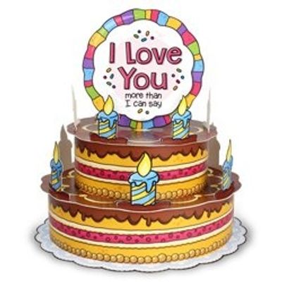 3D Wenstaart I Love You