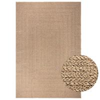 VidaXL Vloerkleed zizur binnen en buiten 200x290 cm jute look