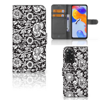 Xiaomi Redmi Note 11 Pro 5G/4G Hoesje Black Flowers