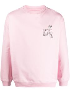 RASSVET sweat en coton à logo imprimé - Rose