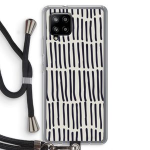Moroccan stripes: Samsung Galaxy A42 5G Transparant Hoesje met koord