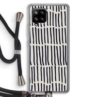 Moroccan stripes: Samsung Galaxy A42 5G Transparant Hoesje met koord